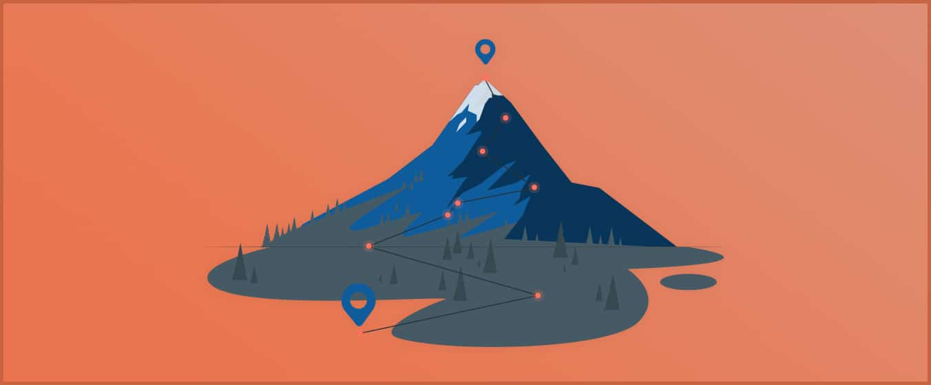 Seguimiento GPS en zona montañosa